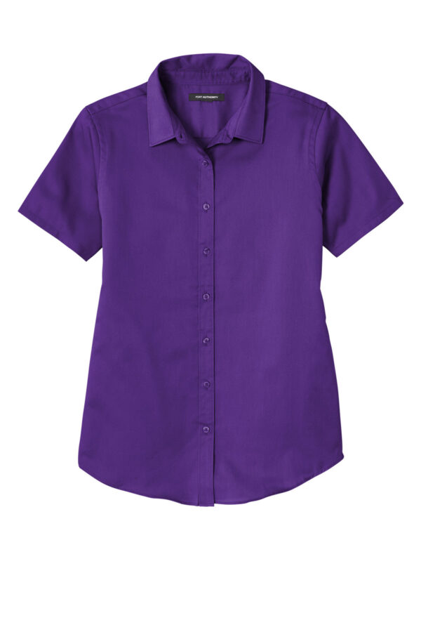 Port Authority® Ladies Short Sleeve SuperPro React ™ Twill Shirt - Image 5