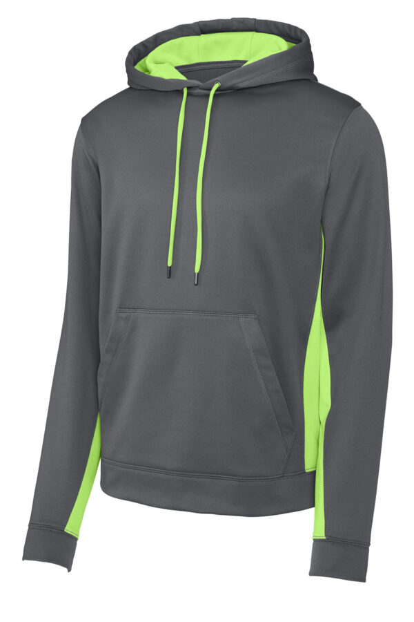 Sport-Tek® Sport-Wick® Fleece Colorblock Hooded Pullover - Image 2