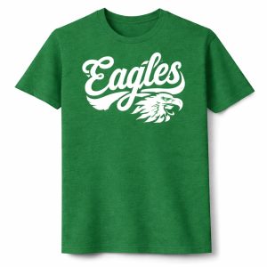 Eagles Cursive Letter School Spirit Tee