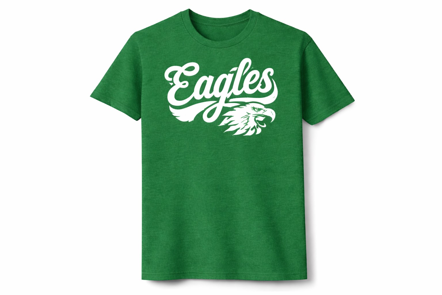 Eagles Cursive Letter School Spirit Tee