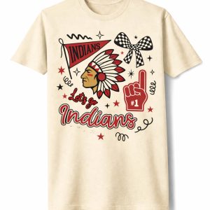 Indians School Spirit Feather Headdress Tee