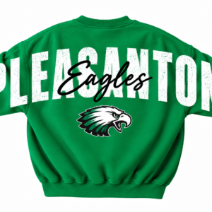 Pleasanton Eagles Green School Spirit Sweat Shirt